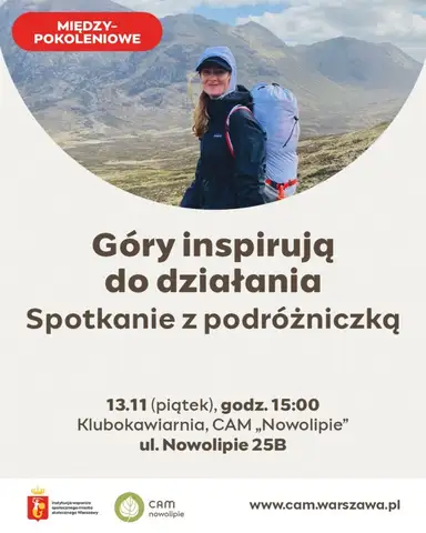 Góry inspirują do działania. Spotkanie z podróżniczką Magdaleną