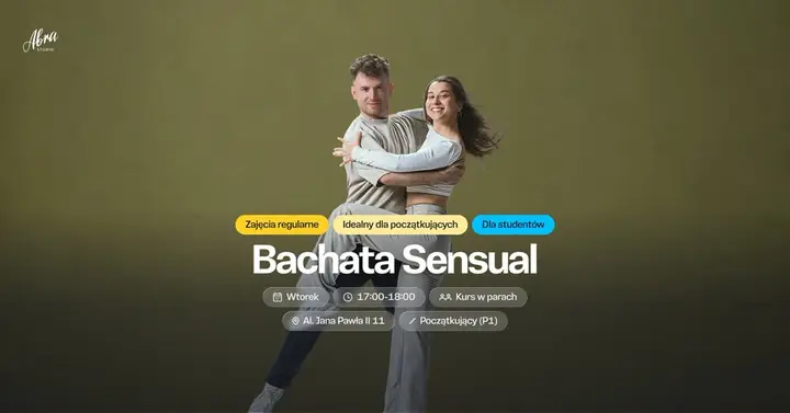 Bachata Sensual dla Studentów z Natalią & Pawłem poziom początkujący (P1) - NABÓR DLA PARTNEREK