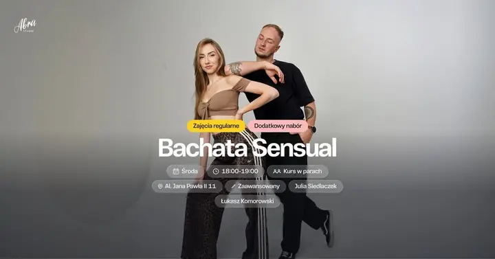 Bachata Vibes z Julią & Łukaszem poziom zaawansowany - NABÓR DLA PAR I PANÓW