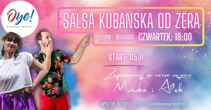 🔥 Nie musisz mieć pary! Czwartkowa Salsa Kubańska od zera w Szkoła Tańca Oye!