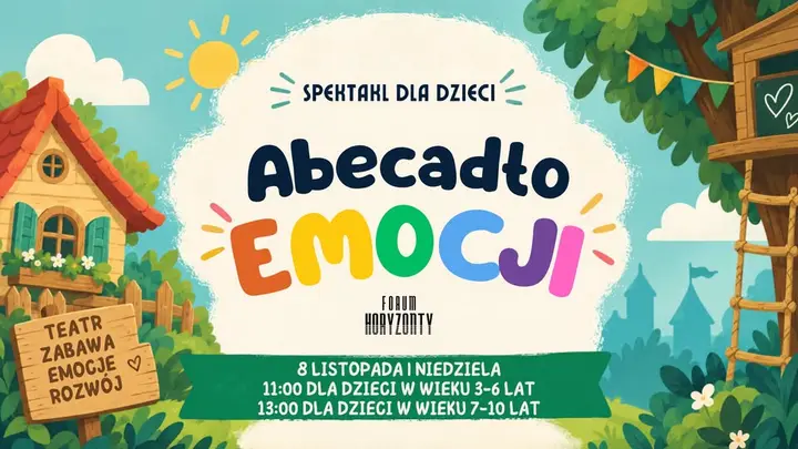 Spektakl dla dzieci: Abecadło emocji | 8.11 | Forum Horyzonty