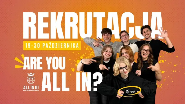 ARE YOU ALL IN? Rekrutacja do Stowarzyszenia All In UJ