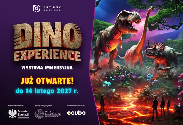Dino Experience - wystawa immersyjna w Art Box Experience