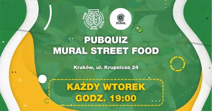 PubQuiz w Mural Street Food (Kraków) 🧠 Drużynowy quiz z nagrodami 💰